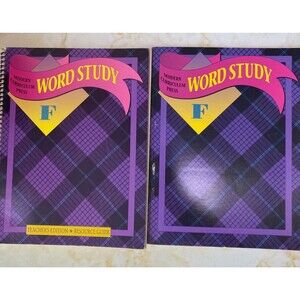 MCP Modern Curriculum Press WORD STUDY Level F Student Book Teacher Guide SET